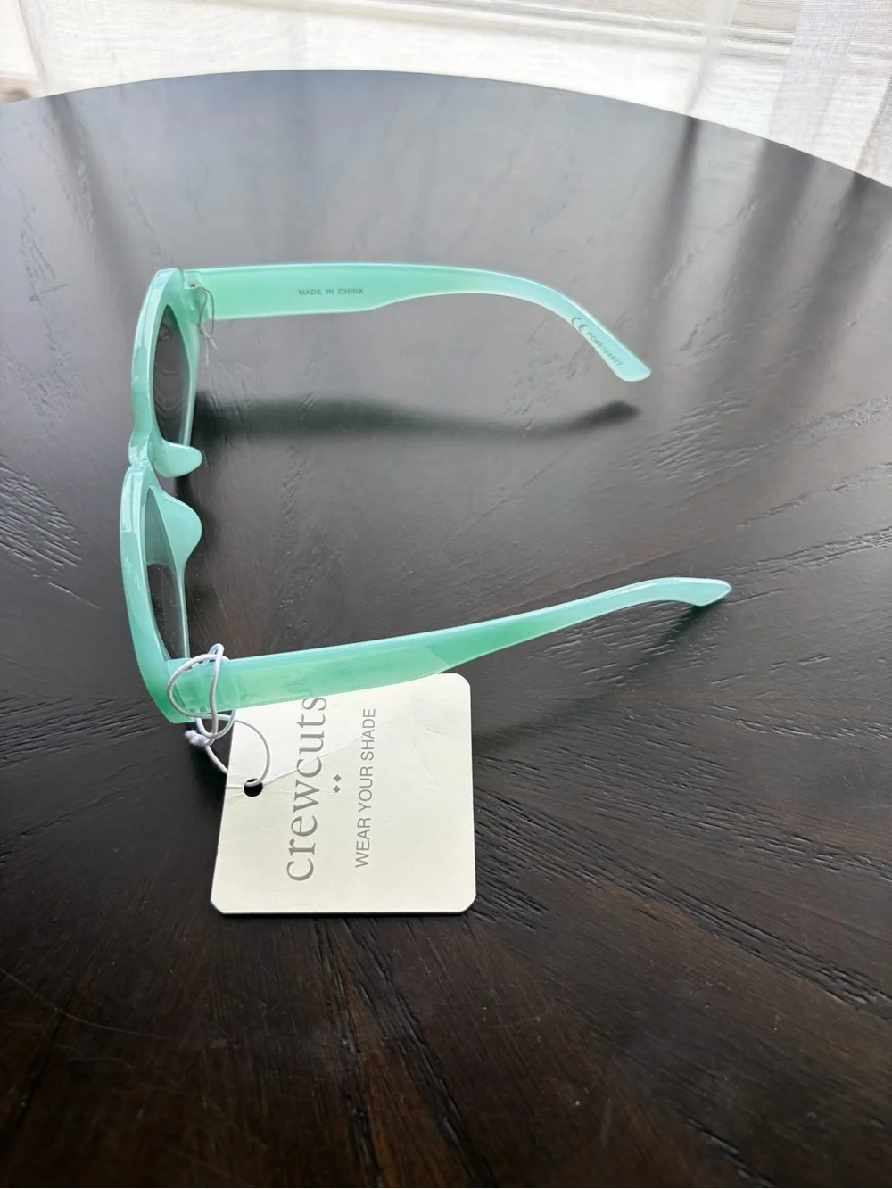 Crewcuts Mint Green Rectangular Kids Sunglasses